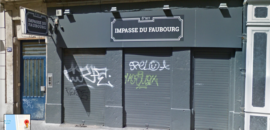 LYON 69006 – Rue Pierre CORNEILLE – A VENDRE murs commerciaux libres