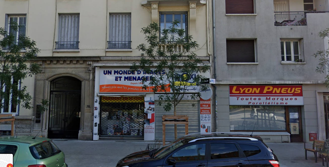 A LOUER – Local commercial – 143 m² – Cours Emile Zola – Villeurbanne 69100