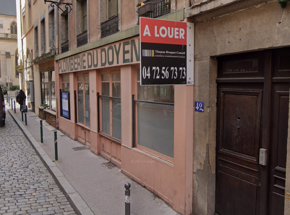 LOCAL COMMERCIAL – A LOUER – 50 m² – 44 rue du Doyenne – LYON 5 